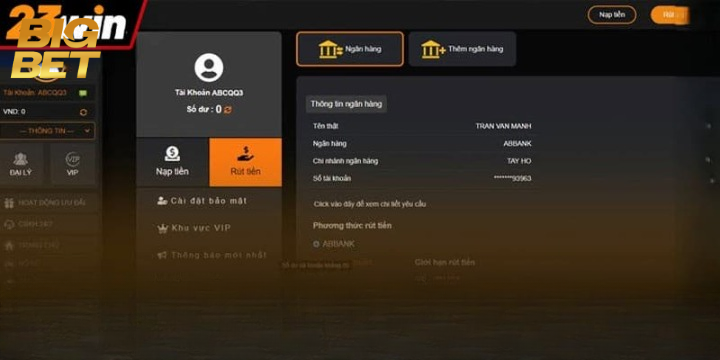 Rút Tiền Bigbet88